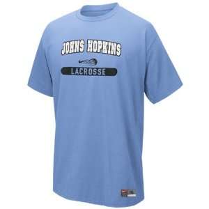  Nike Johns Hopkins Blue Jays Light Blue Lacrosse Practice 