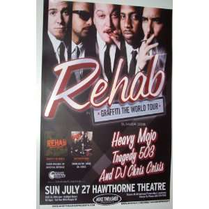   Rehab Poster   Concert Flyer   Graffiti the World Tour