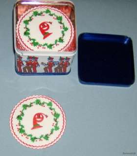 1985 Interpur Holiday Tin & Paper Coasters / Hong Kong  