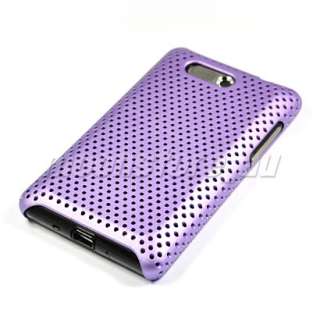 HARD RUBBER CASE COVER FOR HTC ARIA G9 LIBERTY PURPLE  