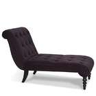 Office Star Products Chaise Lounge with Button Tufted Design in Purple 