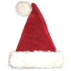   17 Plush Red and White Traditional Christmas Santa Hat   Adult Size