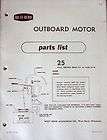 Vintage 1957 West Bend Outboard Parts Catalog 25 HP Model 1609403