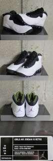 Nike Air Jordan 10 Retro PS Pre School White Purple Black Sz 1 new 