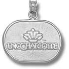 LogoArt UNC Charlotte 49ers Sterling Silver Crown Pendant
