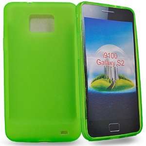   Green gel case cover pouch for samsung galaxy s2 i9100 Electronics
