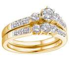carat diamond 14k white gold 3 piece bridal set