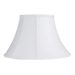Laura Ashley SNL914 Calais 14 in. Wide Bell Shaped Lamp Shade, White 