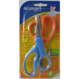   Scissors For Kids   2 pack (Orange and Blue)   left and righted handed