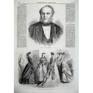 John Brown Sheffield 1867 Paris Fashion Dresses Ladies:  