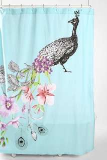 UrbanOutfitters  Peacock Shower Curtain