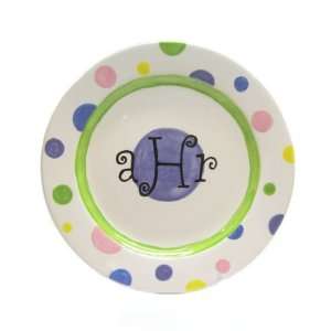 personalized polka dot plate:  Kitchen & Dining