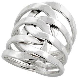  Large Celtic Tree of Life Ring in Sterling Silver, size 6 