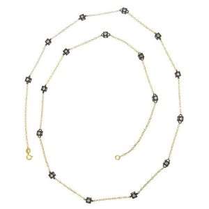   Gold over Silver Cubic Zirconia 36 inch By the yard Necklace Jewelry