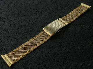   Sturdy USA 14k Gold gf Mesh Old Stock 1930s Vintage Watch Band  