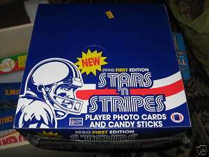 1990 1st Edition Stars n Stripes Football Box Sealed  