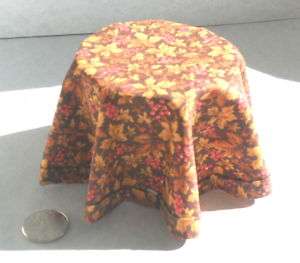 Dollhouse Miniature Dining Table with Tablecloth # B128  