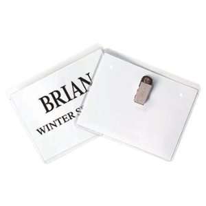  Clip Style Name Badge Holder Kit: Office Products