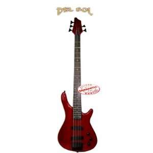   Sol 5 Strings Electric Bass Guitar Red EB 19 RD Musical Instruments