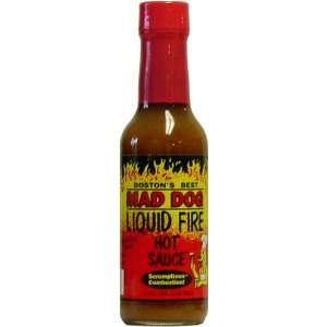 Mad Dog Liquid Fire Hot Sauce, 5 fl oz:  Grocery & Gourmet 