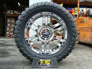   951 Chrome wheels rims 33x12.50R20 Toyo MT 33 mud tires MT  