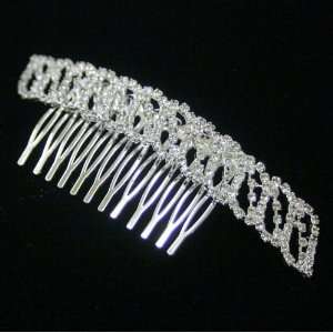  Spiral Pattern Crystal Hair Comb 