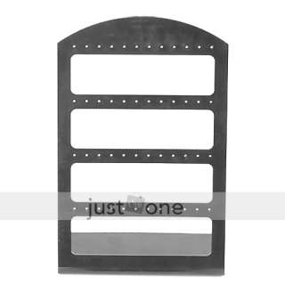 48 holes Plastic Earrings Display Stand Holder Black  
