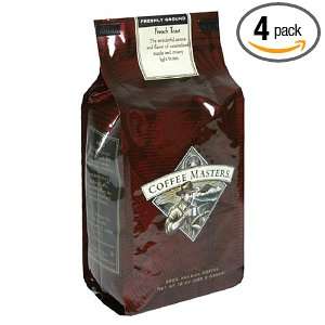 Coffee Masters Flavored Coffee, French Toast, Ground, 12 Ounce Valve 