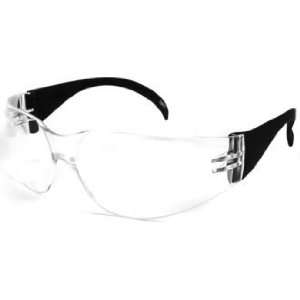  Black/Clear OSHA Stylish wide temple Safety goggles