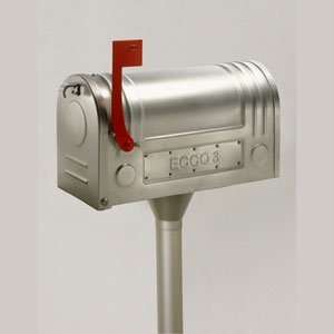 Ecco E3SXPKG Stainless Steel Post Mount Mailbox Package with Custom