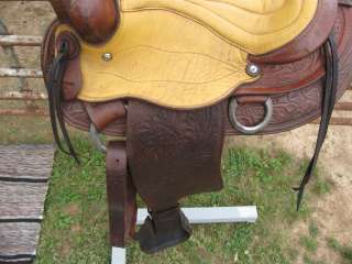 Used Western Saddle All Around Ranch Work Roping Trail Pleasure Made 