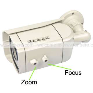 66Led 4 9mm Zoom Outdoor Waterproof CCTV Camera SYSTEM Metal Housing 