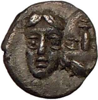   Dioscuri Twins 400BC Ancient SILVER Greek Coin EAGLE Rare  