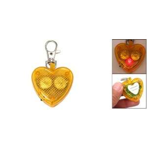   Heart Flash LED Light Lobster Clasp Key Chain: Sports & Outdoors