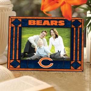 Chicago Bears Art Glass Horizontal Frame:  Sports 