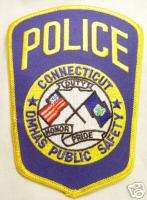 CT CONNECTICUT DMHAS STATE POLICE DEPARTMENT PATCH MINT  