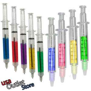 Syringe Pens + 4 Syringe Highlighters  