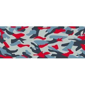 Camouflage   Red & Blue Wall Mural