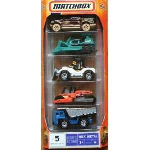   for Action Mbx Metal Construction Cars 5 Pack #6 M0142: Toys & Games