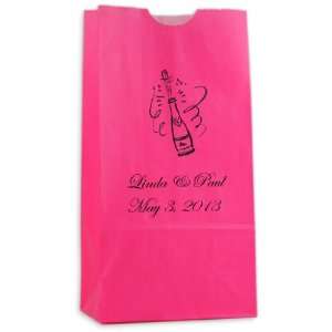  Personalized Goodie Bag   Hot Pink (50 Bags): Arts, Crafts 