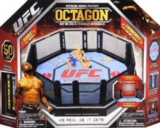 UFC REAL SCALE OCTAGON JAKKS RING PLAYSET MMA FIGURE  