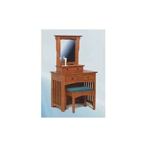  Amish Schwartz Mission Dressing Table with Bench