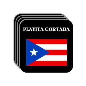 Puerto Rico   PLAYITA CORTADA Set of 4 Mini Mousepad Coasters