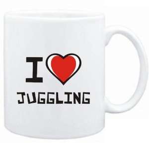  Mug White I love Juggling  Hobbies