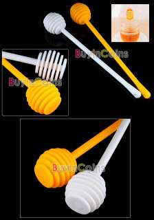 Plastic Honey Dipper Stick for Honey Jar Long Handle  