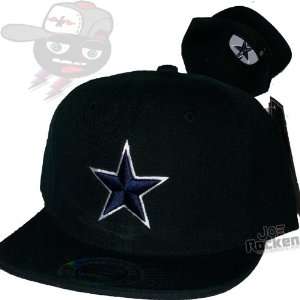  Dallas Cowboys Lone Star Black Snapback Hat Cap: Sports 