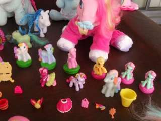   my little pony and ponyville 50 ponies talking plush loads of playsets