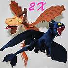   Your Dragon Toothless Night Fury Monstrous 2x Plush toy Teddy Fm6