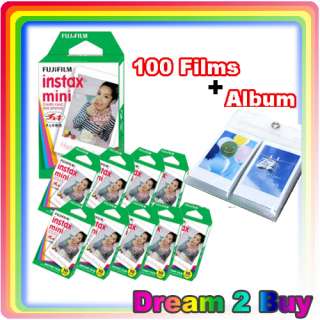 For Fuji Instax Mini 7S Polaroid Camera 100 Film Photo + Album