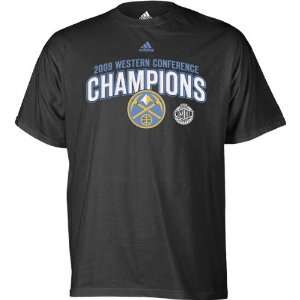 com Denver Nuggets 2009 Western Conference Champions Hat Hook T Shirt 